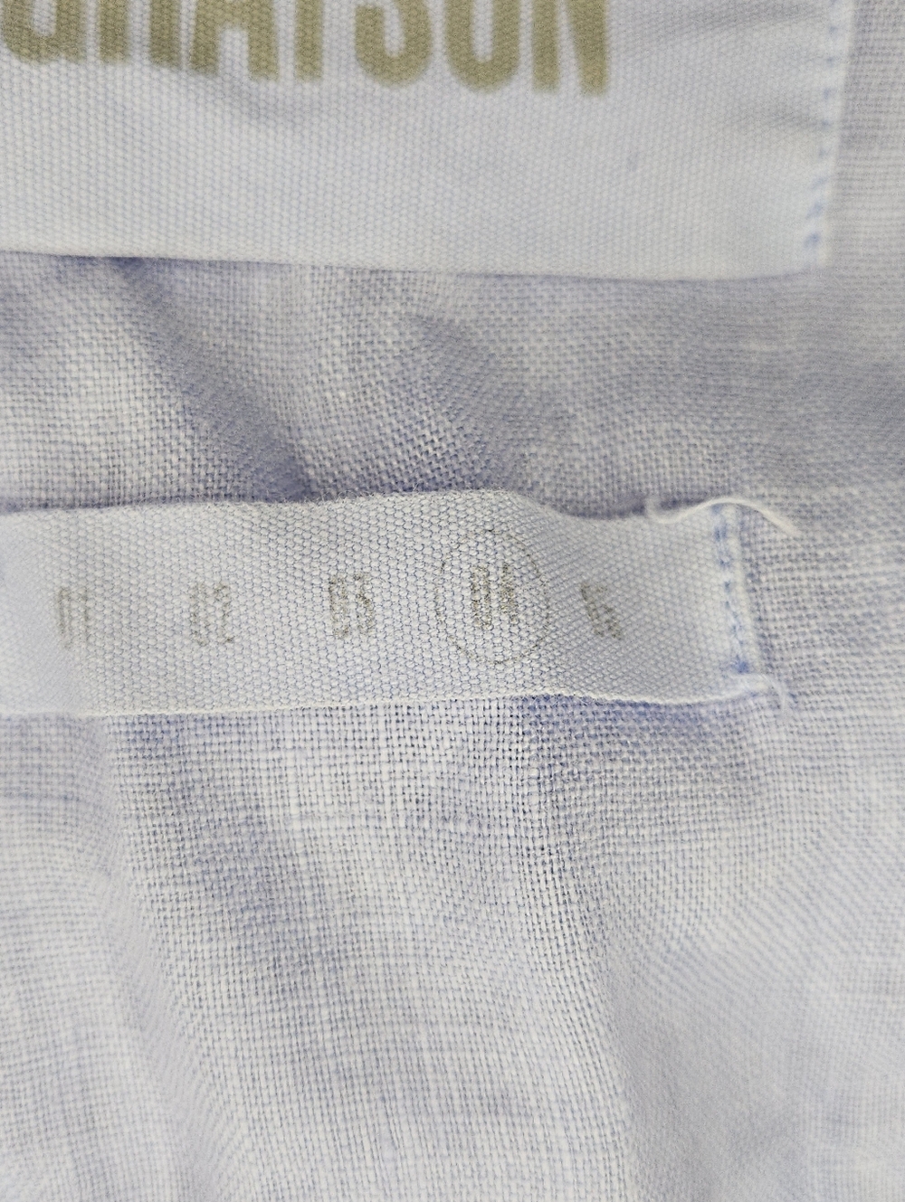 Grayson Relaxed V-Neck Button-Front Linen Blouse - Picture 5 of 7